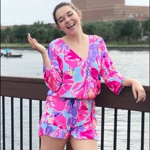 Lilly Pulitzer 3/4 sleeve romper